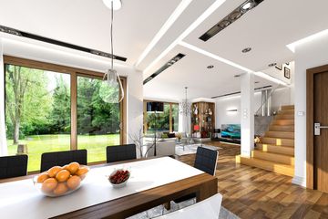  Projekt domu Szmaragd 2 (WAH1098) - projekt domu z pełnym piętrem - Zdjęcie 4