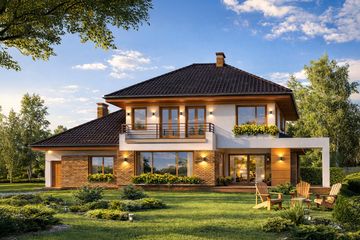  Projekt domu Słodki (WAH1099) - projekt domu z pełnym piętrem - Zdjęcie 2