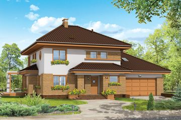  Projekt domu Słodki (WAH1099) - projekt domu z pełnym piętrem - Zdjęcie 1