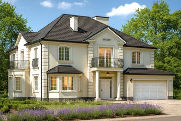  Projekt domu Sokół (WAH1103) - projekt domu z pełnym piętrem - Zdjęcie 1