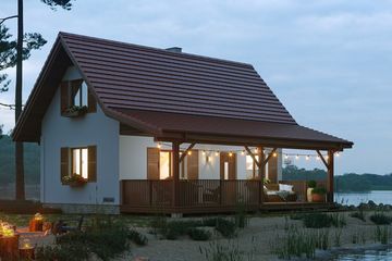  Projekt domu Sosenka 2 (WAH1106) - projekt domu parterowego z poddaszem - Zdjęcie 4