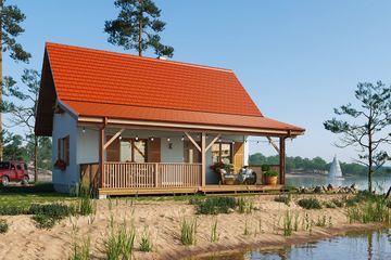  Projekt domu Sosenka 2 (WAH1106) - projekt domu parterowego z poddaszem - Zdjęcie 7