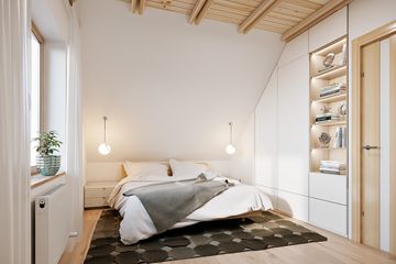  Projekt domu Sosenka 2 (WAH1106) - projekt domu parterowego z poddaszem - Zdjęcie 9