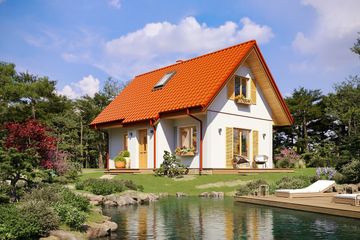  Projekt domu Sosenka 3 (WAH1107) - projekt domu parterowego z poddaszem - Zdjęcie 4