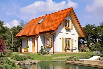  Projekt domu Sosenka 3 (WAH1107) - projekt domu parterowego z poddaszem - Zdjęcie 5