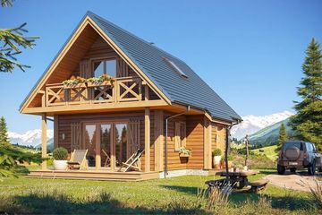  Projekt domu Sosenka 4 (WAH1108) - projekt domu parterowego z poddaszem - Zdjęcie 2