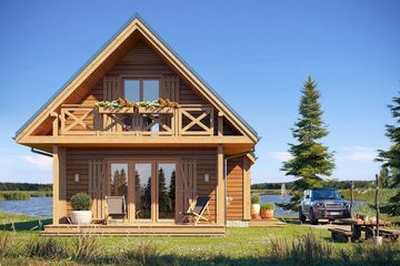  Projekt domu Sosenka 4 (WAH1108) - projekt domu parterowego z poddaszem - Zdjęcie 3