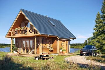  Projekt domu Sosenka 4 (WAH1108) - projekt domu parterowego z poddaszem - Zdjęcie 4