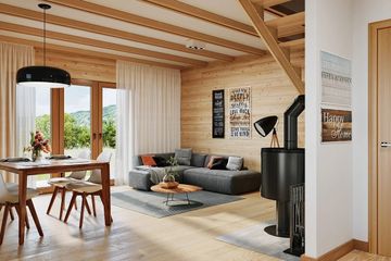  Projekt domu Sosenka 4 (WAH1108) - projekt domu parterowego z poddaszem - Zdjęcie 8