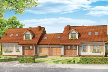  Projekt domu Szkwał (WAH1114) - projekt domu parterowego z poddaszem - Zdjęcie 1