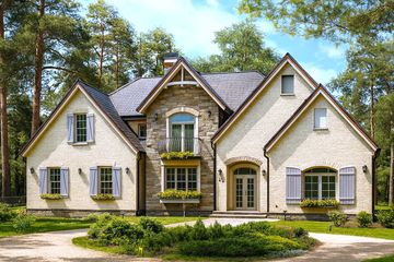  Projekt domu Dallas (WAH1124) - projekt domu parterowego z poddaszem - Zdjęcie 1