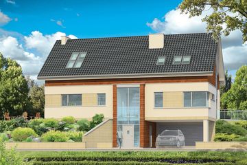  Projekt domu na górce (WAH1128) - projekt domu parterowego z poddaszem - Zdjęcie 3