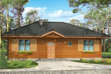  Projekt domu Dudek (WAH1134) - projekt domu parterowego - Zdjęcie 3