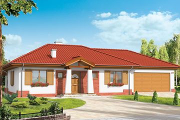  Projekt domu Cztery kąty (WAH1138) - projekt domu parterowego - Zdjęcie 1