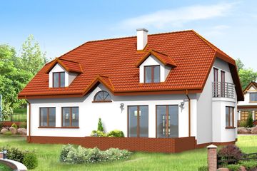  Projekt domu Akacjowy (WAH1142) - projekt domu parterowego z poddaszem - Zdjęcie 2