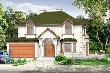  Projekt domu Ambasador (WAH1143) - projekt domu z pełnym piętrem - Zdjęcie 1