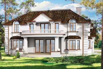  Projekt domu Ambasador 2 (WAH1144) - projekt domu z pełnym piętrem - Zdjęcie 2