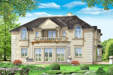  Projekt domu Ambasador 3 (WAH1145) - projekt domu z pełnym piętrem - Zdjęcie 2