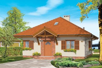  Projekt domu Ambrozja (WAH1146) - projekt domu parterowego - Zdjęcie 1