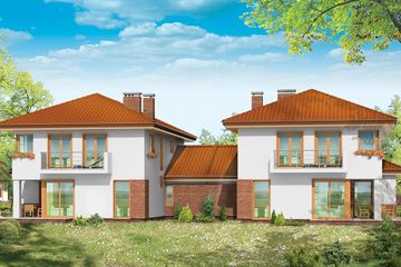  Projekt domu Kasjopea 2 (WAH1164) - projekt domu z pełnym piętrem - Zdjęcie 2