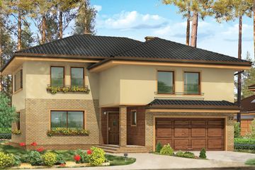  Projekt domu Koral (WAH1171) - projekt domu z pełnym piętrem - Zdjęcie 1