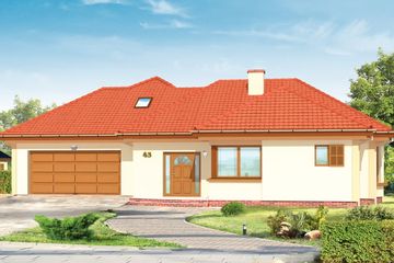  Projekt domu Komfortowy 2 (WAH1177) - projekt domu parterowego - Zdjęcie 1