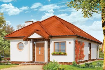  Projekt domu Jamnik (WAH1197) - projekt domu parterowego - Zdjęcie 1
