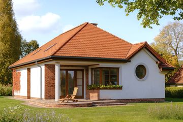  Projekt domu Jamnik (WAH1197) - projekt domu parterowego - Zdjęcie 2