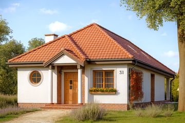  Projekt domu Jamnik (WAH1197) - projekt domu parterowego - Zdjęcie 1