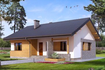  Projekt domu Atut (BSA1552) - projekt domu parterowego - Zdjęcie 1