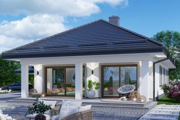  Projekt domu APS 003 (LUA1002) - projekt domu parterowego - Zdjęcie 2