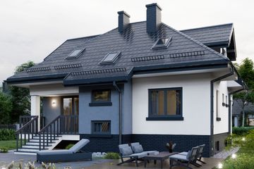  Projekt domu APS 006 (LUA1005) - projekt domu parterowego z poddaszem - Zdjęcie 2