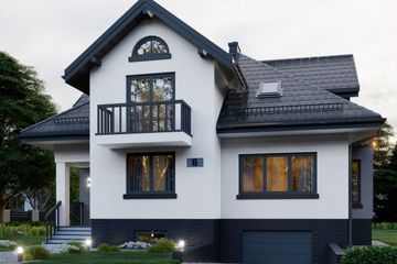  Projekt domu APS 006 (LUA1005) - projekt domu parterowego z poddaszem - Zdjęcie 3