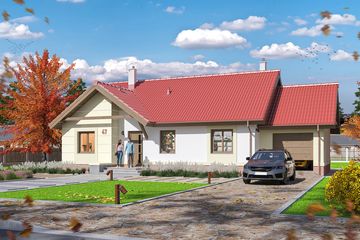 Projekt domu Bella II (WOE1006) - projekt domu parterowego - Zdjęcie 2
