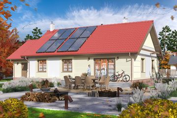  Projekt domu Bella II (WOE1006) - projekt domu parterowego - Zdjęcie 3