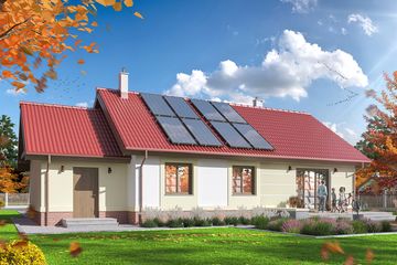  Projekt domu Bella II (WOE1006) - projekt domu parterowego - Zdjęcie 4