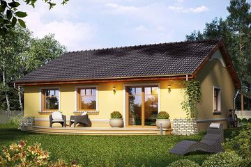  Projekt domu Delicja (WRN1068) - projekt domu parterowego - Zdjęcie 2