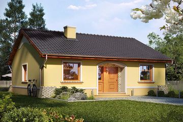  Projekt domu Delicja (WRN1068) - projekt domu parterowego - Zdjęcie 1