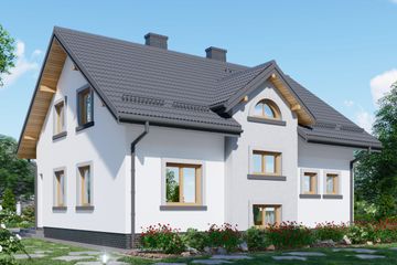  Projekt domu APS 013 (LUA1012) - projekt domu parterowego z poddaszem - Zdjęcie 3