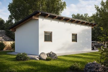  Projekt garażu G37 - Budynek garażowo - gospodarczy (PRA1040) - projekt garażu parterowego - Zdjęcie 2