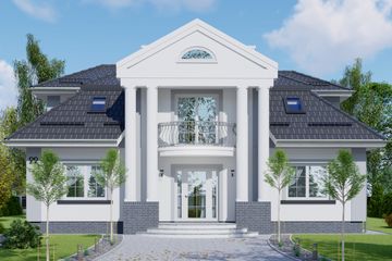  Projekt domu APS 022 (LUA1021) - projekt domu parterowego z poddaszem - Zdjęcie 1