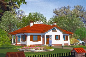  Projekt domu APS 027 (LUA1026) - projekt domu parterowego - Zdjęcie 1