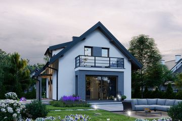  Projekt domu APS 029 (LUA1028) - projekt domu parterowego z poddaszem - Zdjęcie 4