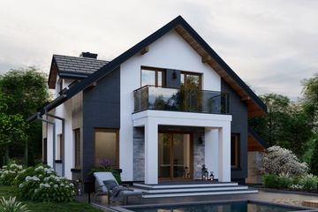  Projekt domu APS 031 (LUA1030) - projekt domu parterowego z poddaszem - Zdjęcie 4