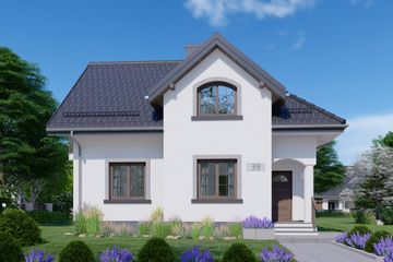  Projekt domu APS 039 (LUA1038) - projekt domu parterowego z poddaszem - Zdjęcie 1