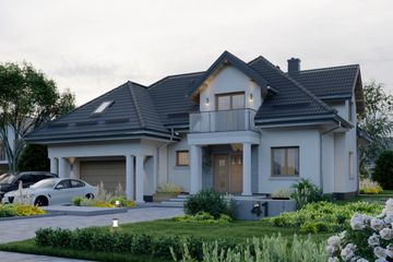 Projekt domu APS 041 (LUA1040) - projekt domu parterowego z poddaszem - Zdjęcie 2