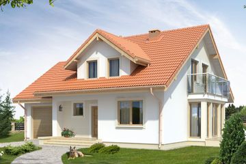  Projekt domu Boguśka dr-T (BSA1568) - projekt domu parterowego z poddaszem - Zdjęcie 1