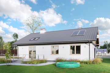  Projekt domu Modrzyk Karbo (1109) (KRD2080) - projekt domu parterowego - Zdjęcie 3