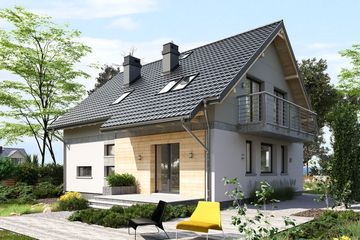  Projekt domu Oberek Rex (1123) (KRD2082) - projekt domu parterowego z poddaszem - Zdjęcie 2
