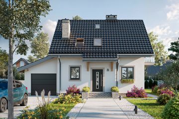  Projekt domu Smyk As (1121) (KRD2084) - projekt domu parterowego z poddaszem - Zdjęcie 2